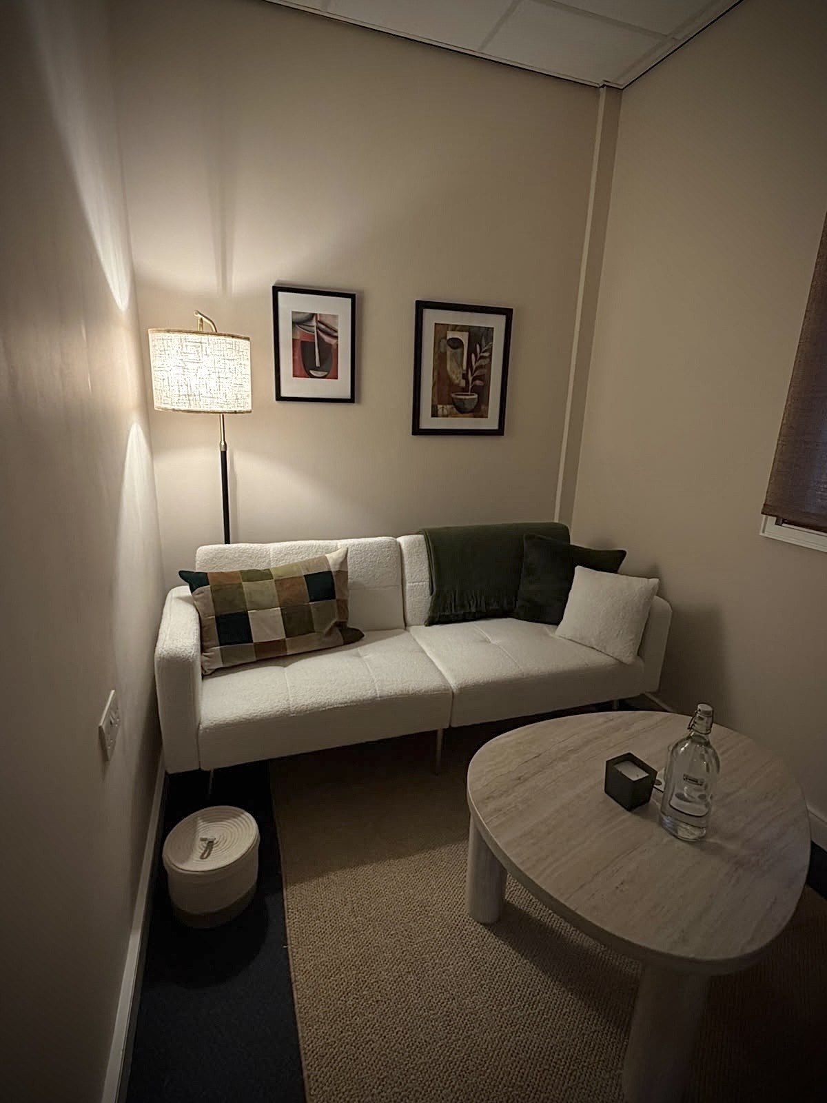 Seating area in the therapy room